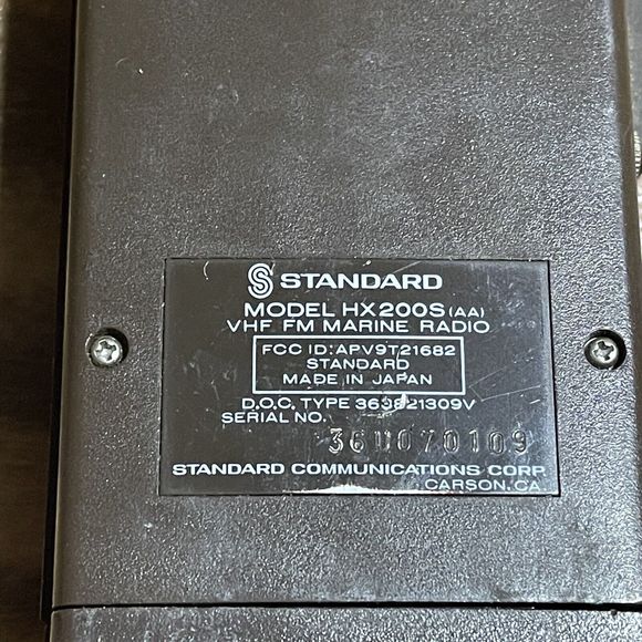 Vintage Standard Horizon Hand Phone HX200S VHF/FM Marine Radio With Case - Picture 16 of 16